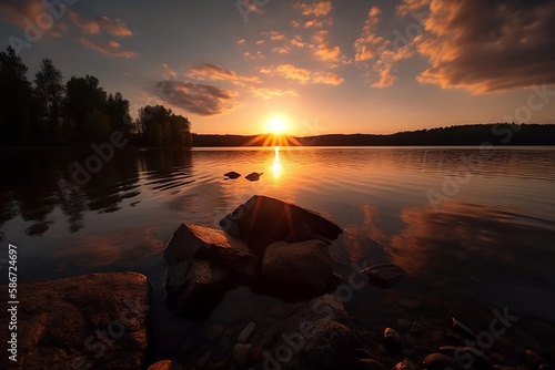 Natural Beauty Sunset Scenic Landscapes