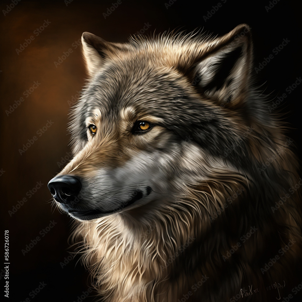 Obraz premium wolf in winter