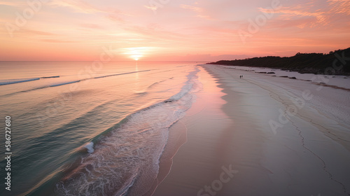 sunset on the beach