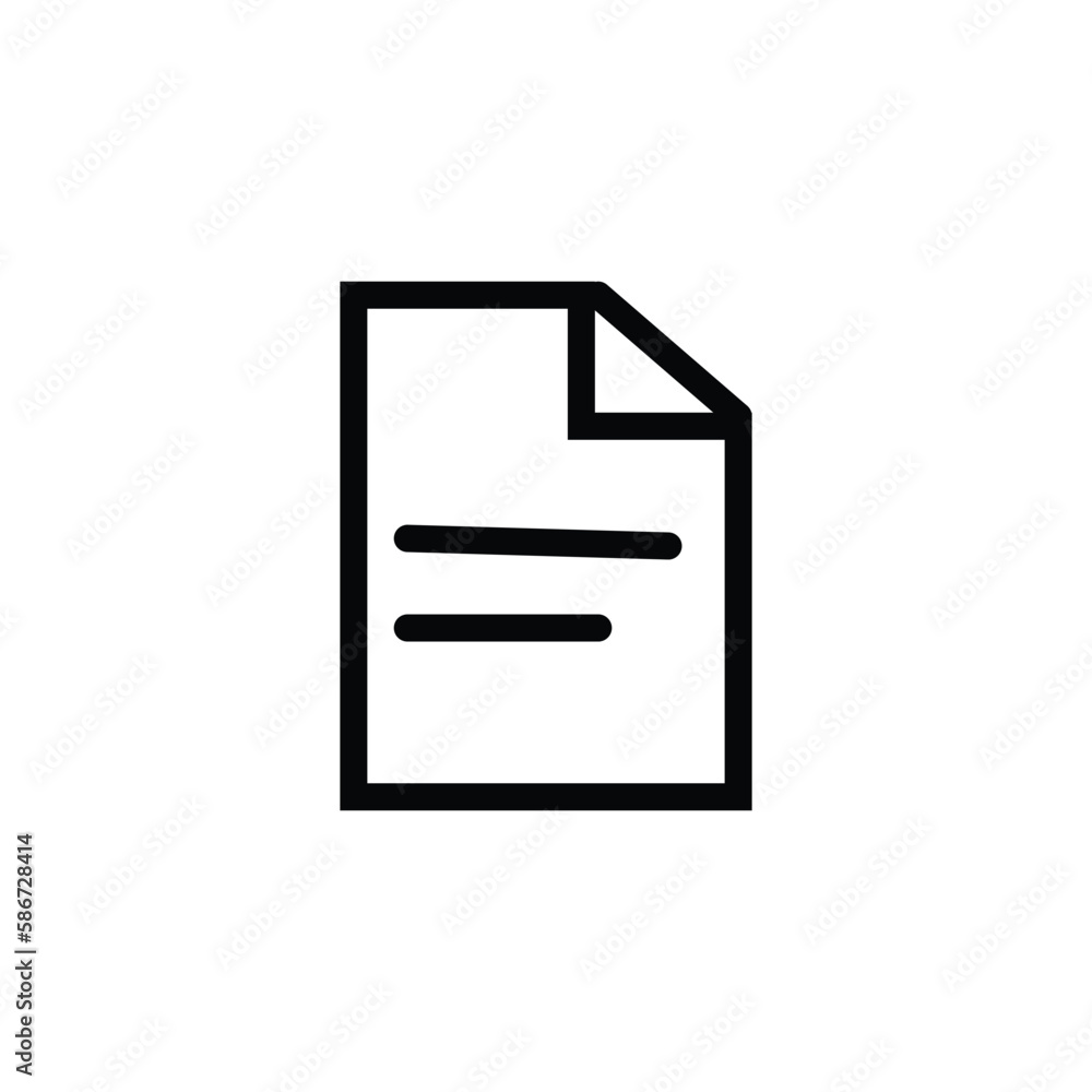 Vector icon document, file or files Vector icon document, file or files