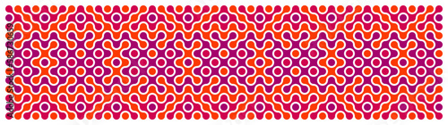 Multicolor truchet tiling connections illustration