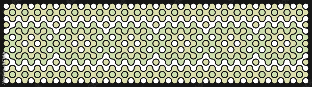 Multicolor truchet tiling connections illustration Multicolor truchet tiling connections illustration