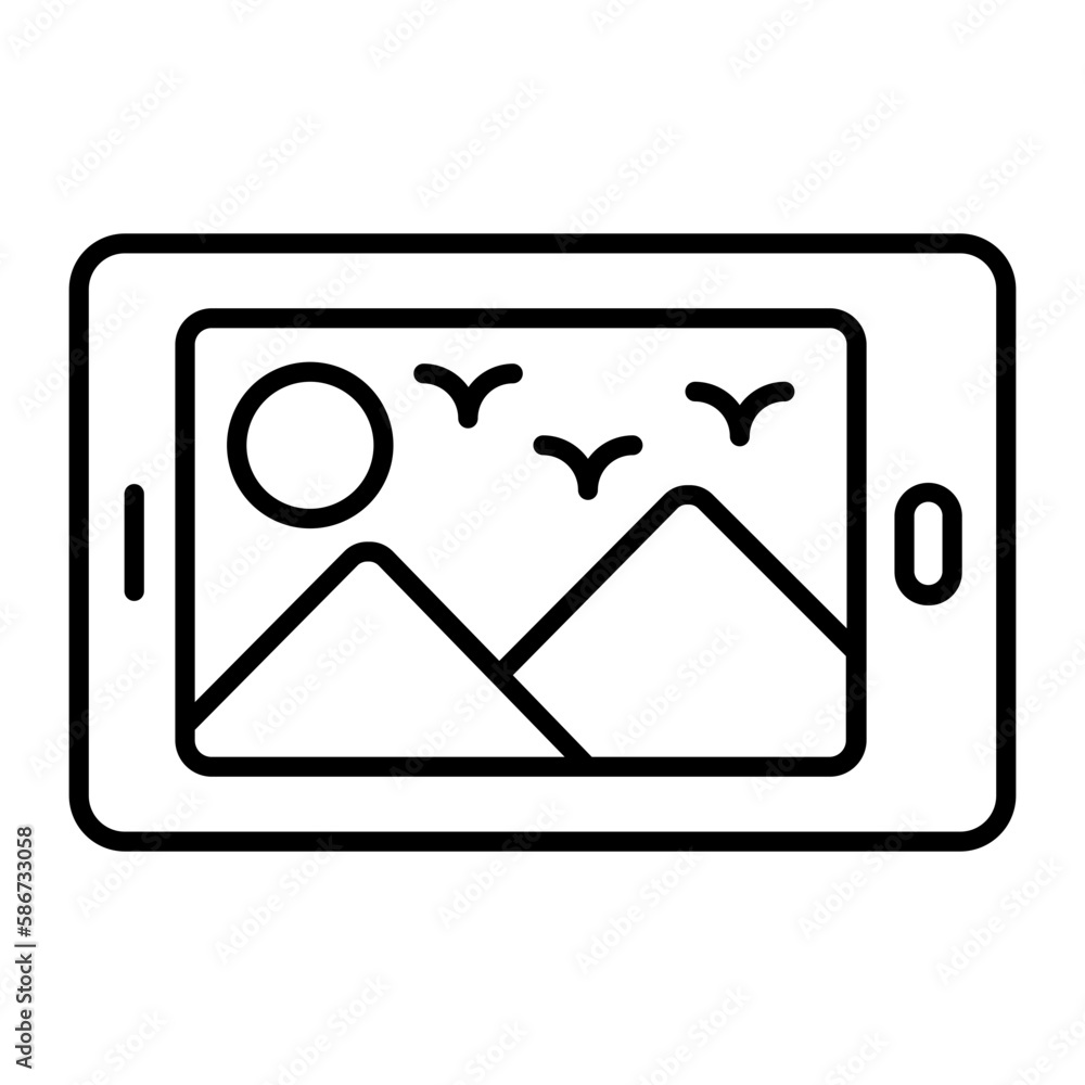 Land Mark Outline Icon Land Mark Outline Icon