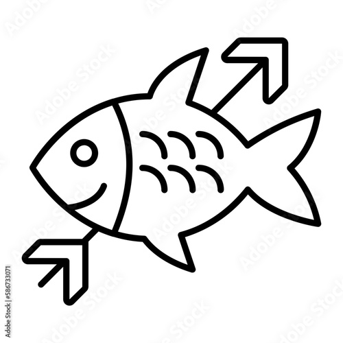 Spearfishing Outline Icon