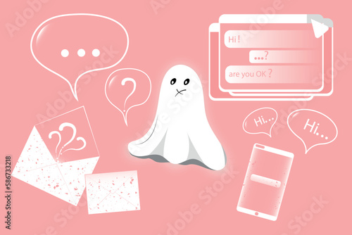 ghost and different messengers message, Ghosting behavior