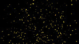 Confetti explosion. Golden falling festive particles