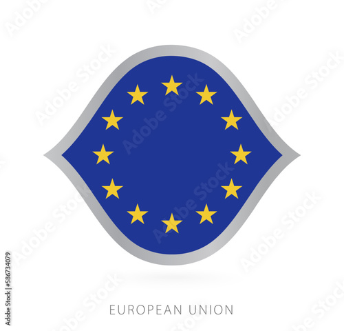 European Union national team flag in style for international basketball competitions.