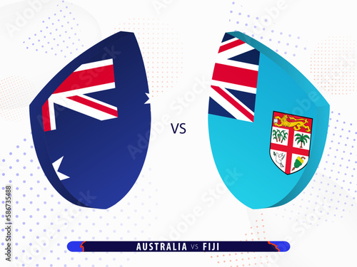 Australia vs Fiji rugby match, international rugby competition 2023.