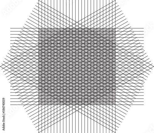 Perspective grid construction making logotype objects line in shape builder tool rotate vector eps. Table maker logo signs. Stroke line 3 px, rotation at an angle 210, 90, 0.