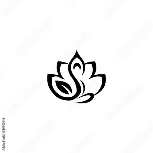 med spa logo design vector illustration