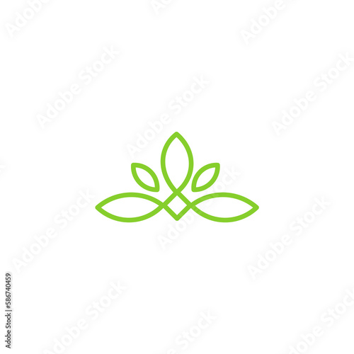 med spa logo design vector illustration