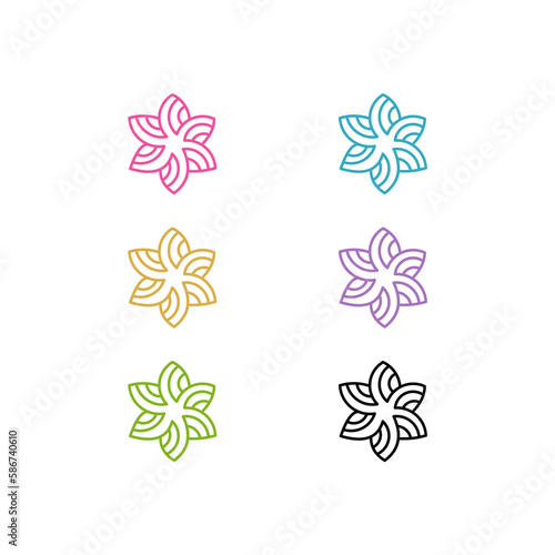 med spa logo design vector illustration