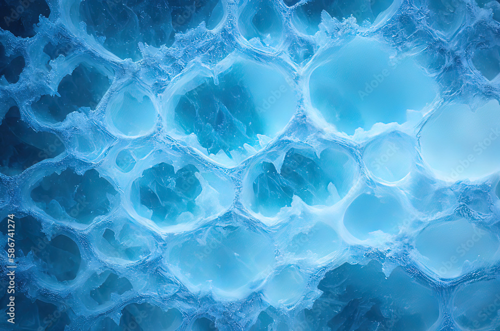 a close up of a blue ice cube a close up of a blue ice cube
