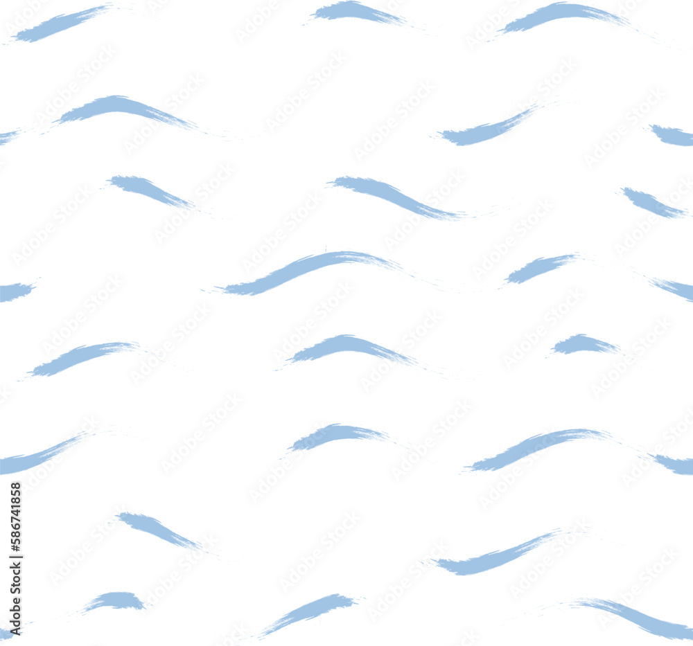 Seamless Wave Stripe Pattern, Water vector background. rain drops brush stroke, curly paint lines, watercolor illustration Seamless Wave Stripe Pattern, Water vector background. rain drops brush stroke, curly paint lines, watercolor illustration