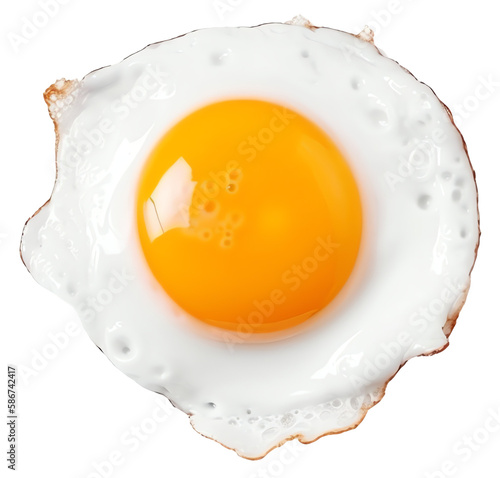 fried egg isolated on transparent background