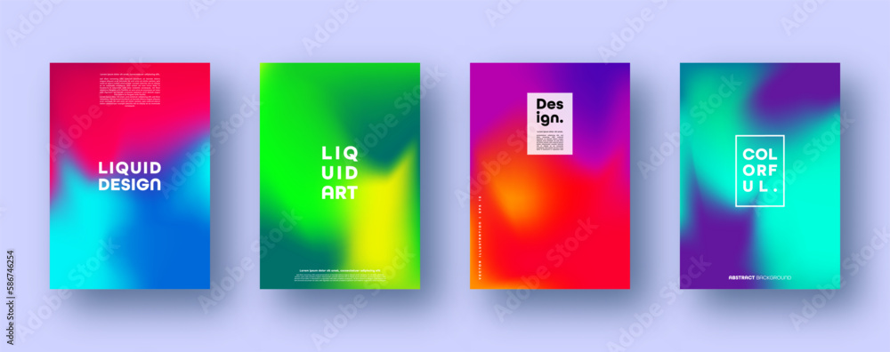 Colorful modern abstract backgrounds with neon red, green, blue, purple, yellow and pink gradient. Dynamic color flow poster, banner. Vector illustration. Colorful modern abstract backgrounds with neon red, green, blue, purple, yellow and pink gradient. Dynamic color flow poster, banner. Vector illustration.