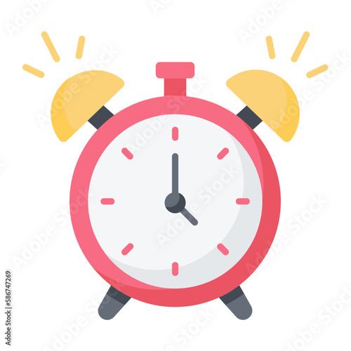 Alarm Clock Flat Icon