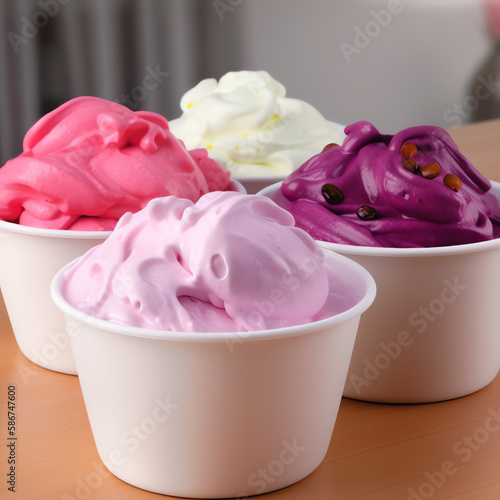 Wallpaper Mural frozen yogurt - Generative AI Torontodigital.ca