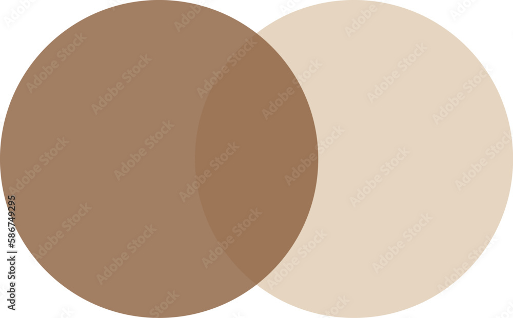 2 brown and beige color circles background with overlap layer. For wallpaper, cover, banner, poster and placard. Abstract flat background for business card and flyer template, vector illustration 2 brown and beige color circles background with overlap layer. For wallpaper, cover, banner, poster and placard. Abstract flat background for business card and flyer template, vector illustration