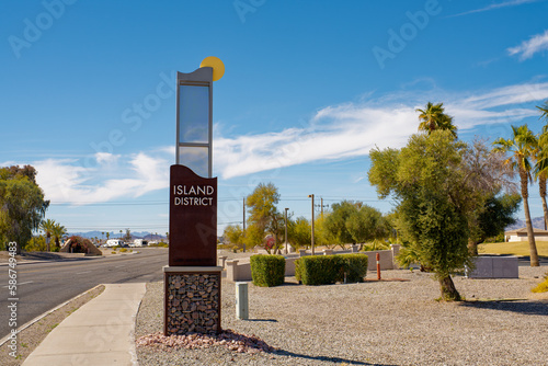 The area of Lake Havasu City known as the Island District is connected to the mainland by London Bridge