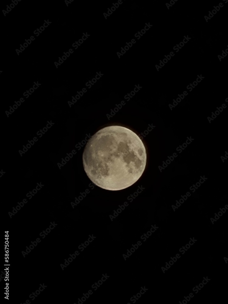 Full moon over black Full moon over black