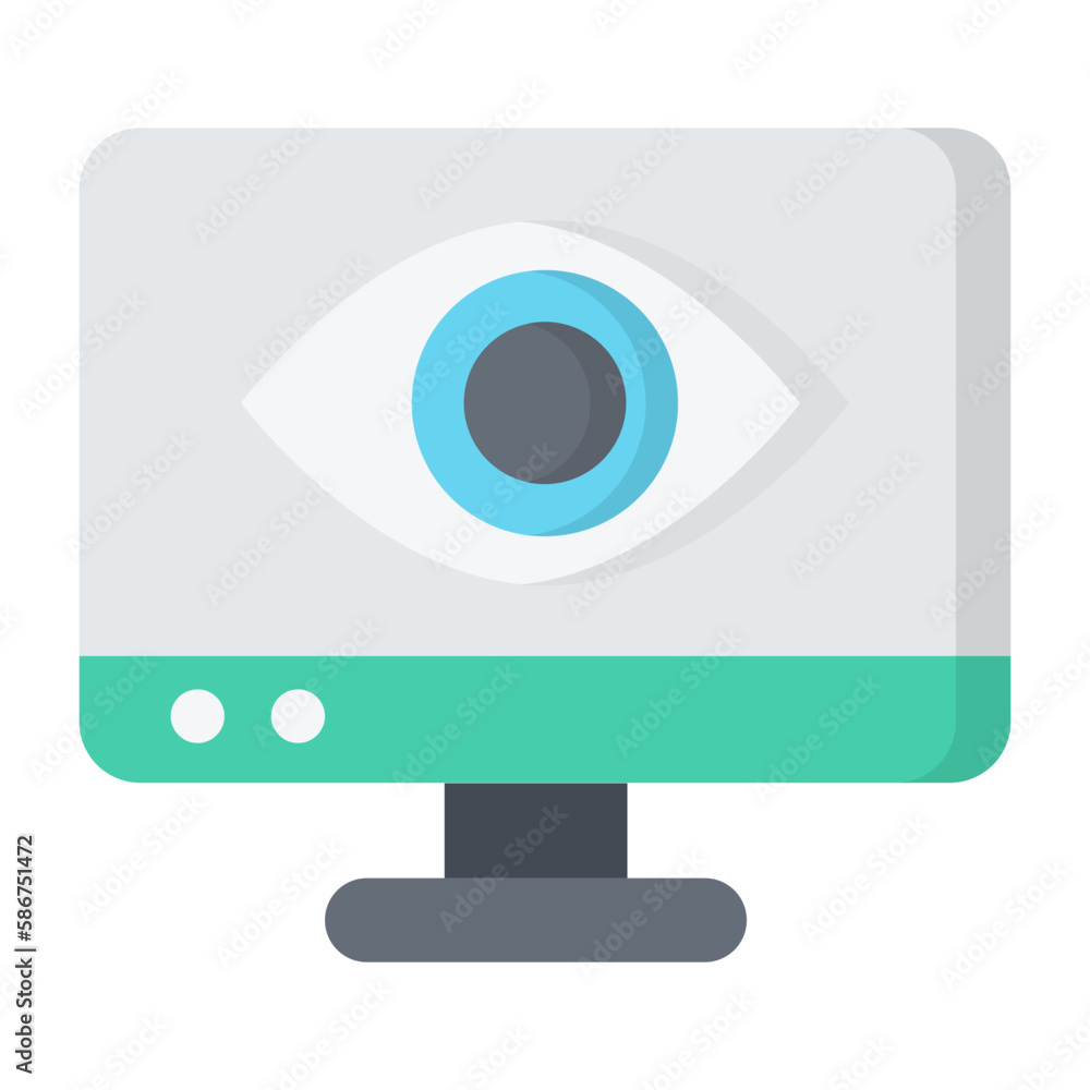 Online Visibility Outline Icon Online Visibility Outline Icon