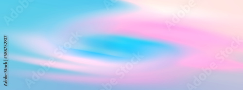 pink blue gradient background. Various abstract spots. Long banner. Beautiful backdrops for advertising and presentation of cosmetic products. 