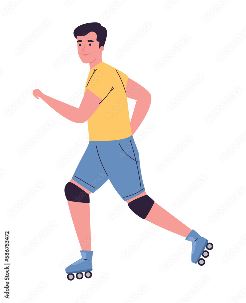 man riding roller skates man riding roller skates