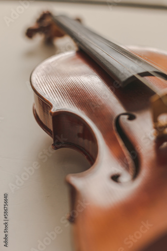 Canvas Print Up Close Detail of Beautiful Classical, Celtic, or Bluegrass Instrument the Viol