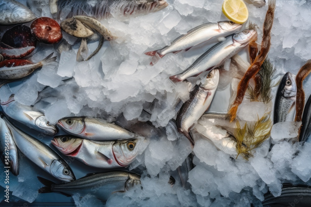 Seafood on ice Generative AI Seafood on ice Generative AI