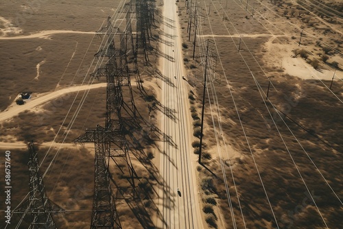 Obraz na płótnie Transmission Lines w salonie
