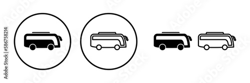Bus icon vector. bus vector icon