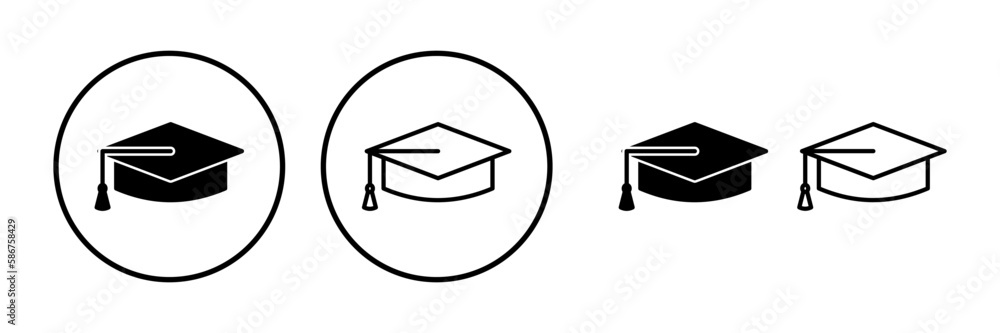Education icon vector. graduation cap icon vector Education icon vector. graduation cap icon vector