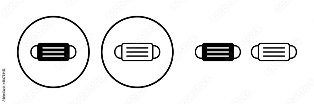 Face mask icon vector. medical Face Mask icon. Face mask icon vector. medical Face Mask icon.