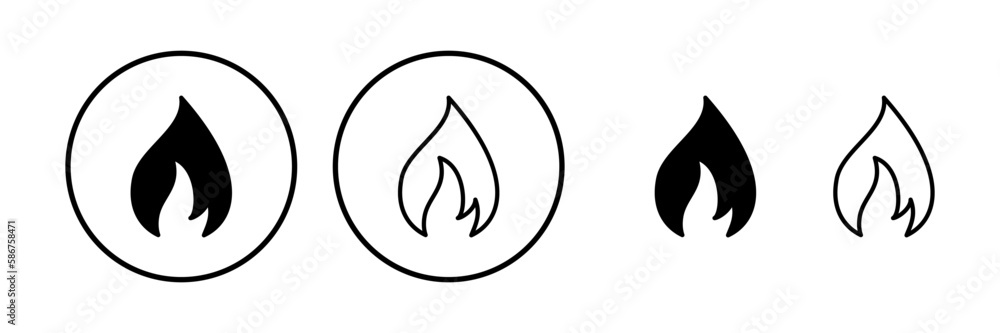 Fire icon vector. fire flame icon Fire icon vector. fire flame icon