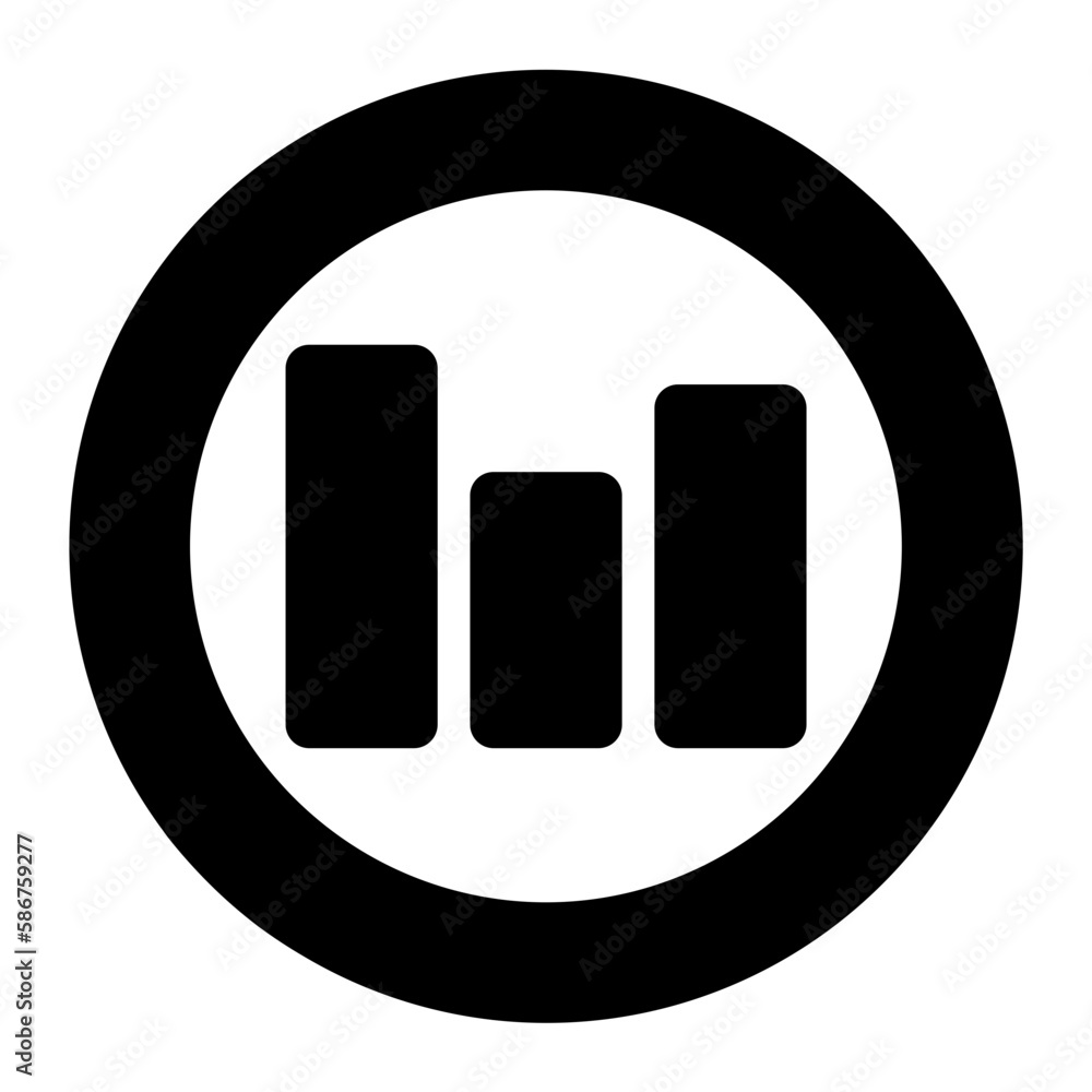 Circle Growth Glyph icon