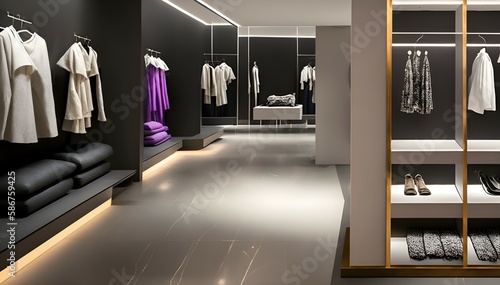 interior design Clothing Boutique Store 4 Generative AI © Emmanuel Vidal
