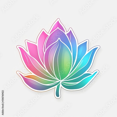 lotus flower sticker