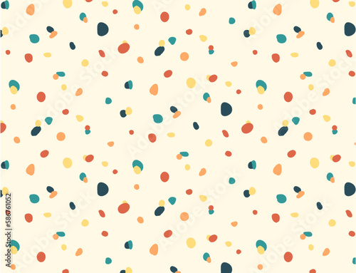 colourful modern dot abstract print 