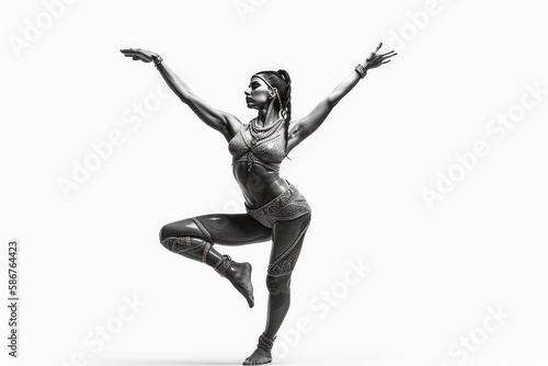 silhouette of a woman dancing © Man888