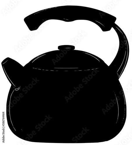 tea kettle silhouette