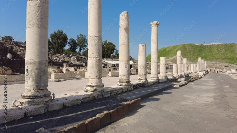Beit She'an, Israel The famous archeological site of Beit She'an