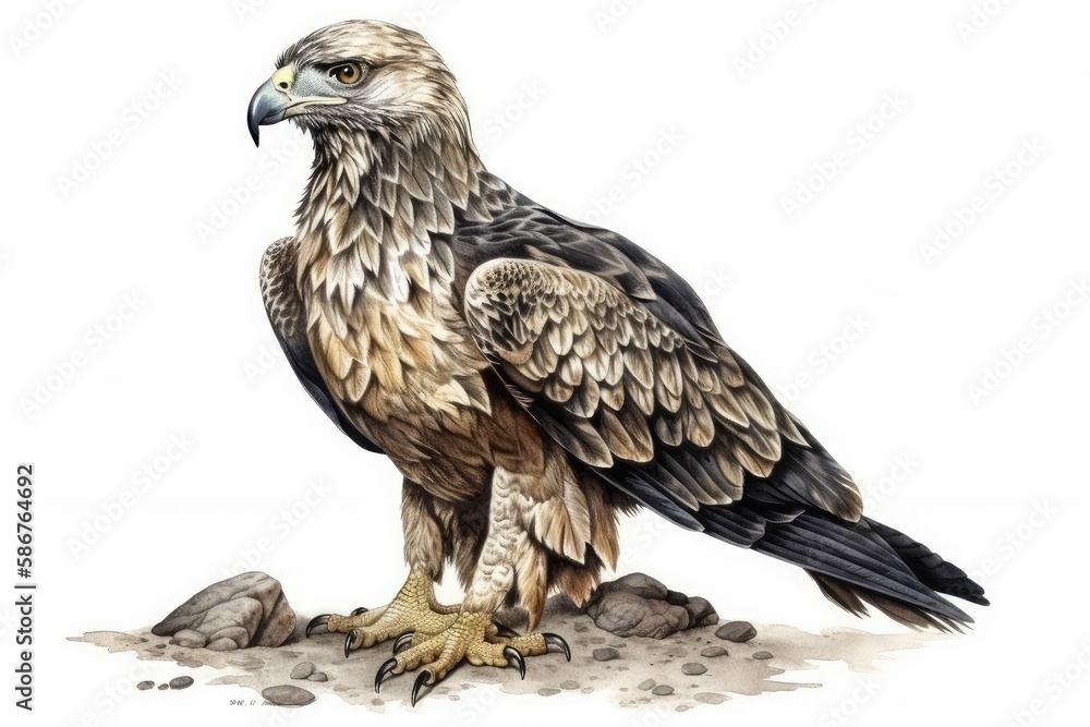 Fototapeta premium eagle isolated on white