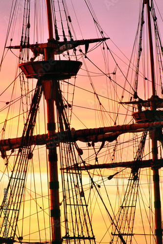 Foto Pilgrim Fathers sailing ship the Mayflower