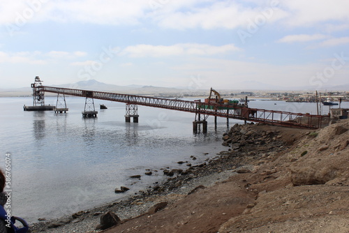 Muelle mecanizado abandonado Caldera  atacama Chile