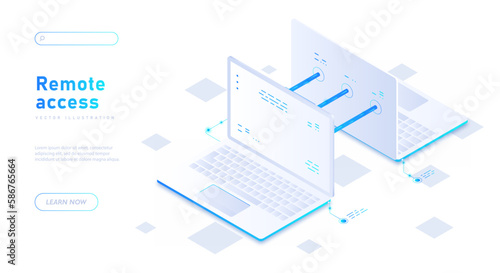 Remote access white banner