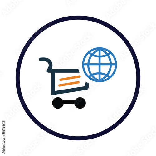 cart, computer, shopping, online, internet, online cart icon