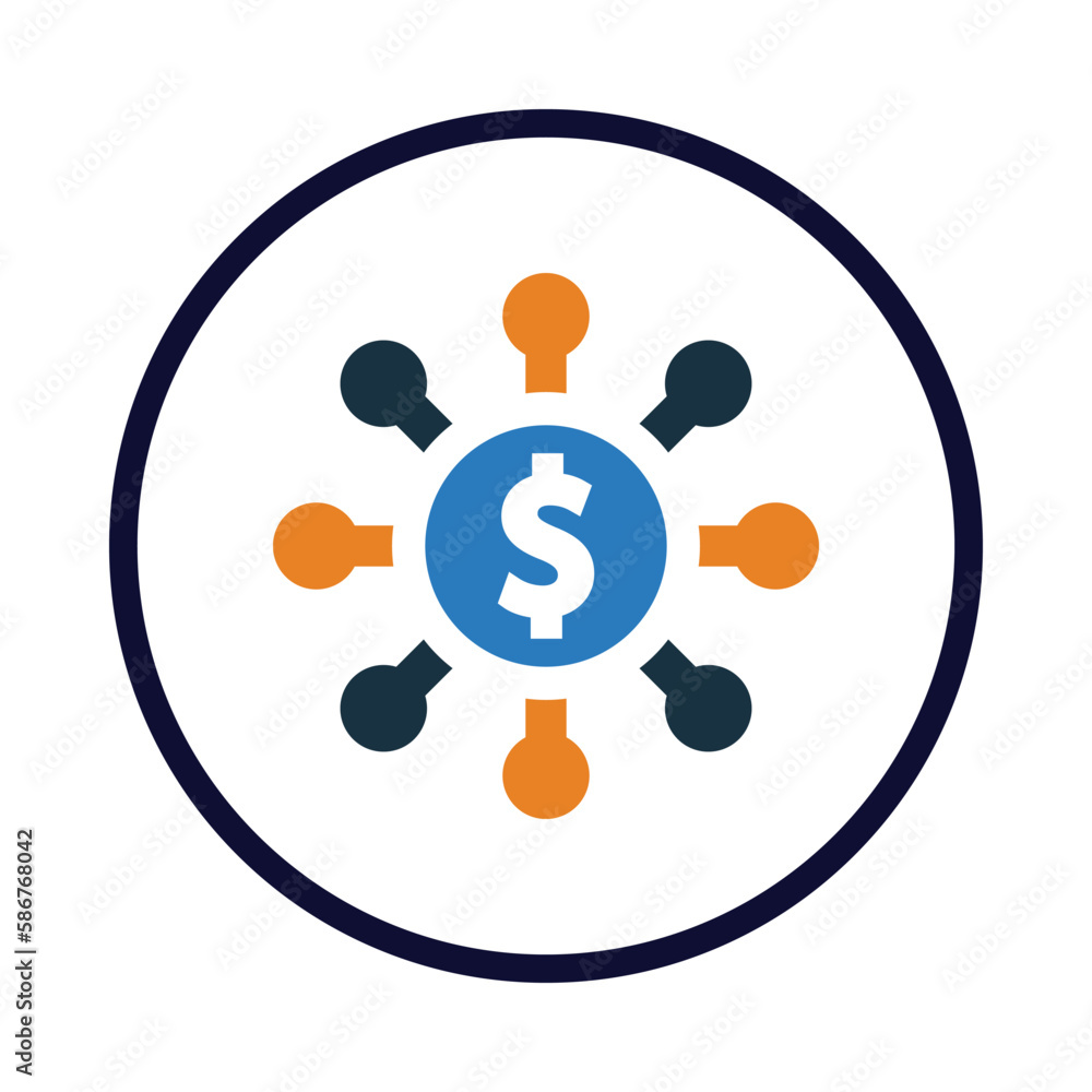 gear, money, dollar, fund, management, fund management icon gear, money, dollar, fund, management, fund management icon