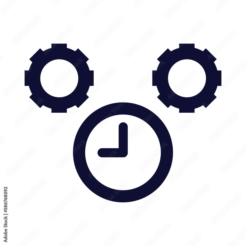 time, watch, gear, management, time management icon time, watch, gear, management, time management icon