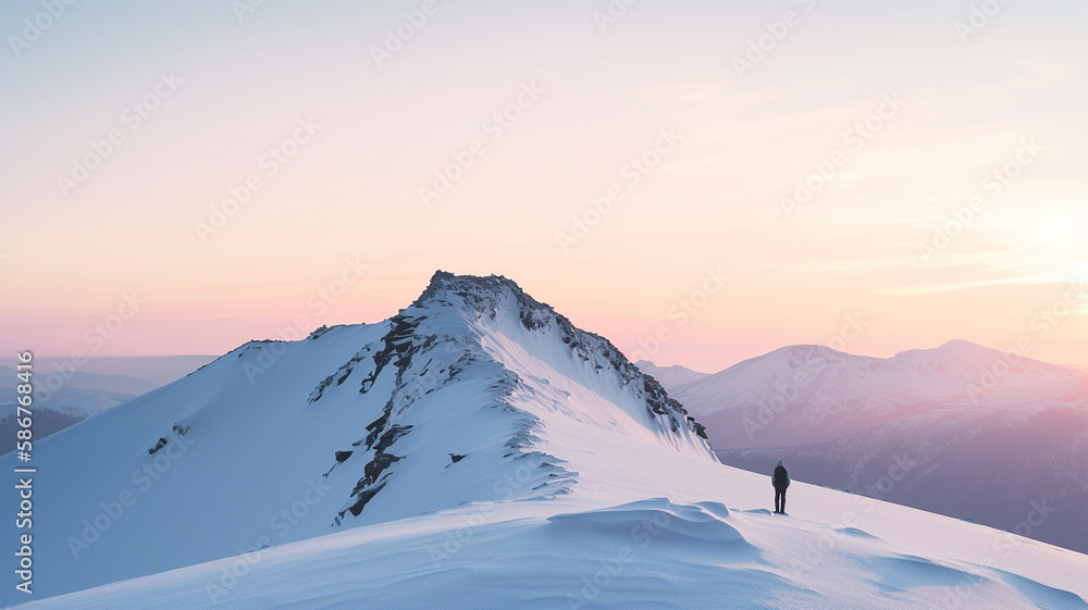 winter mountain landscape